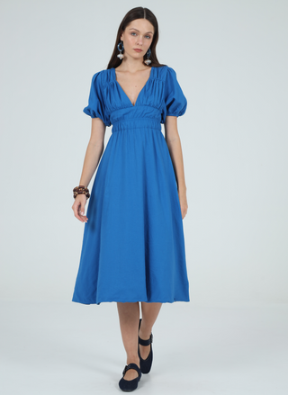 GENEVA DRESS, BLUE