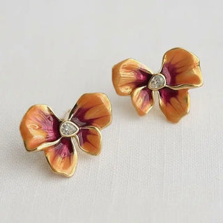 Whimsical Floral Drop Earrings