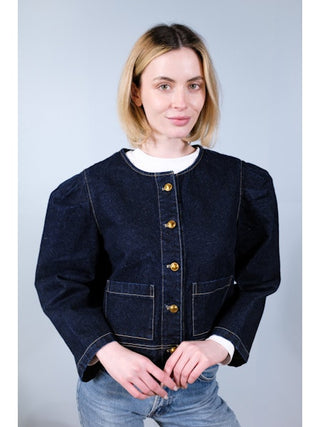 GRACE BLUE DENIM JACKET, BLUE DENIM