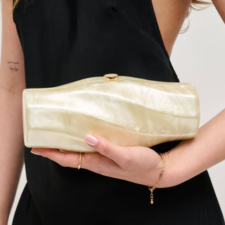 Eden Evening Bag: Champagne