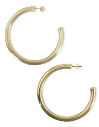 ARLENE HOOPS BRUSHED GOLD