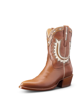 THE JOLENE, CARAMEL/BONE/COWHIDE