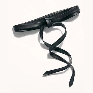 MIDI WRAP BELT  - BLACK | ADJUSTABLE OS