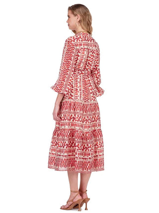 FRONT SPLIT MIDI, CRIMSON RHYTHM