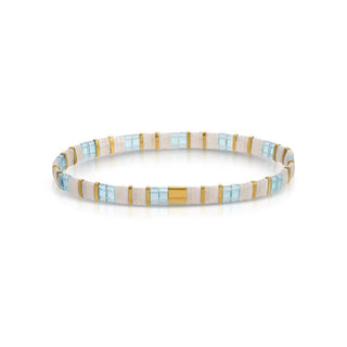 Choose Your Colors - Miyuki Tila Bracelets: Multi Color/Peach