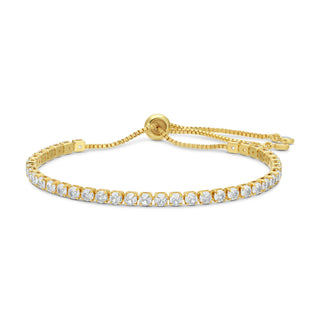 Pulley Tennis Bracelet: Gold / 3mm