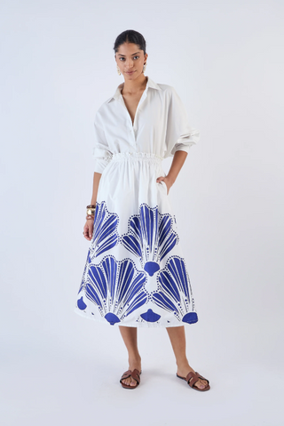 AMBER SKIRT, VENUS NAVY