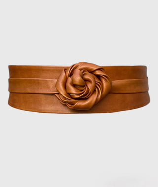 WRAP BELT, TOFFEE