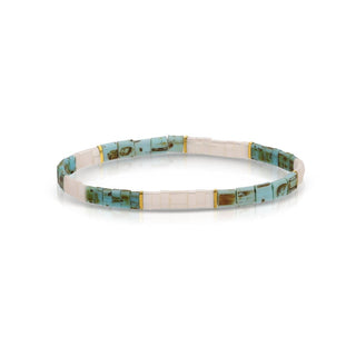 Choose Your Colors - Miyuki Tila Bracelets: White