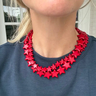 STAR NECKLACE - SMALL  - RED