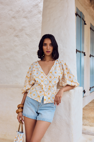 VIVI TOP, TREASURES AQUA