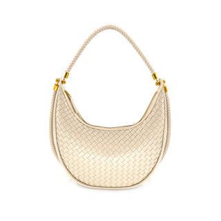 WOVEN HOBO, BEIGE