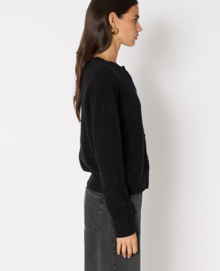 MYSTRASS CARDIGAN, BLACK