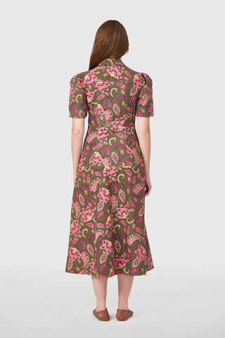CLARK DRESS, RASPBERRY GARDEN