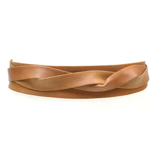 MIDI WRAP BELT - TAN