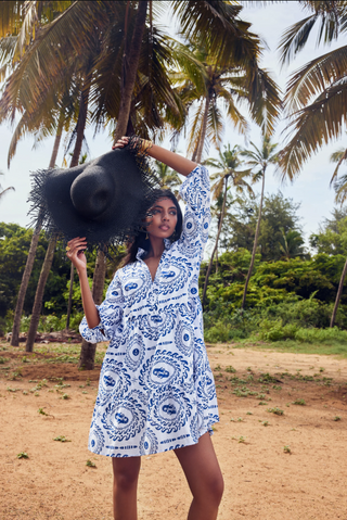 JULIET DRESS, SAIL AWAY NAVY