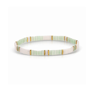Choose Your Colors - Miyuki Tila Bracelets: Multi Color/Peach