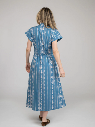 LISA MIDI, IKATE STRIPE BLUE