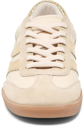 MERIT SNEAKER, WHITE/GOLD LEATHER