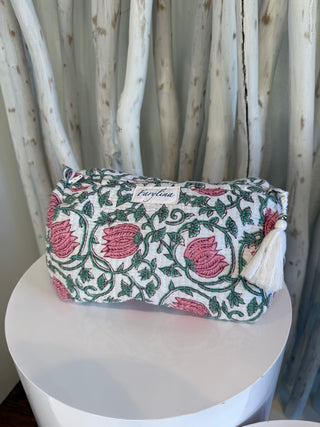 FARYLINA TOILETRY BAG PINK/GREEN