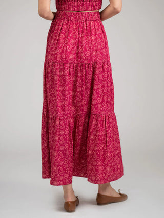 ABBY SKIRT, COSMO MAROON