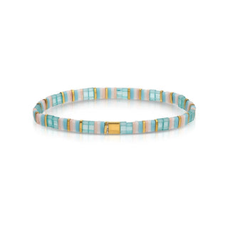 Choose Your Colors - Miyuki Tila Bracelets: Multi Color/Peach