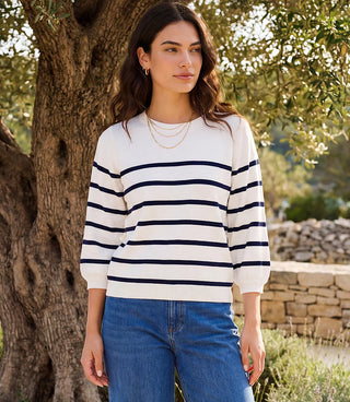 STRIPE RAGLAN SWEATER