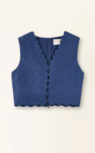 BARCELONA SUNRISE TOP, BLUEBERRY