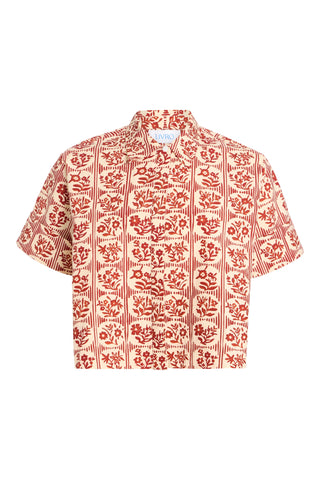 CLUB SHIRT, BRICK BLOOM