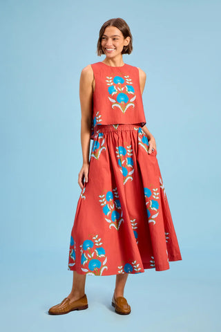 PAVILLION SKIRT, CINNALEAF