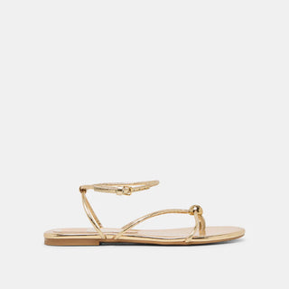 KENLEY SANDAL, GOLD DISTRESSED LEATHER