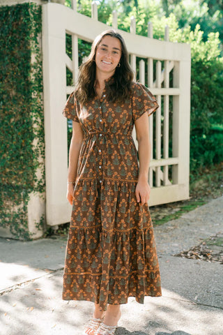 HURLEY MAXI DRESS, MAPLE POSY