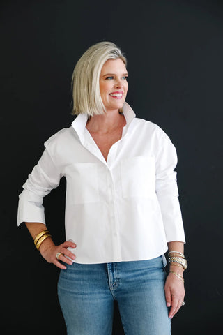 PIPER LONG SLEEVE TOP, WHITE