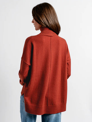 WAGNER TURTLE NECK, BURNT SIENNA