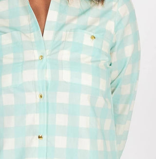 HARPER STRIPE DRESS, BLUE