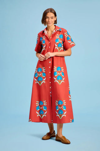 GIBBONS DRESS, CINNALEAF