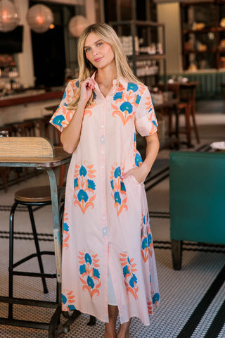 GIBBONS DRESS, PINK SANDS