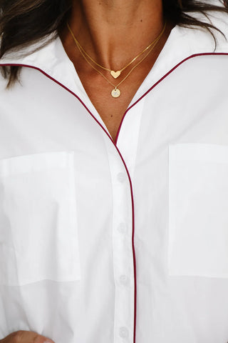 PIPER LONG SLEEVE, MARON