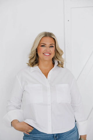 PIPER LONG SLEEVE TOP, WHITE