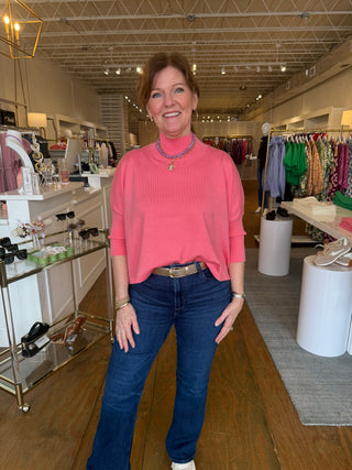 AJA ORTHO SWEATER, ITALIAN ROSE