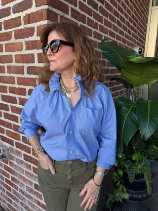 Quarantina Top, Chambray