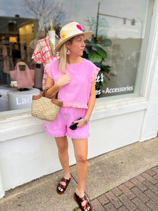 THE POSEY CROPPED T-SHIRT, PINK