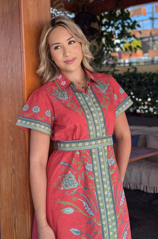 CHELSEA SHIRTDRESS, BILTMORE SIENNA