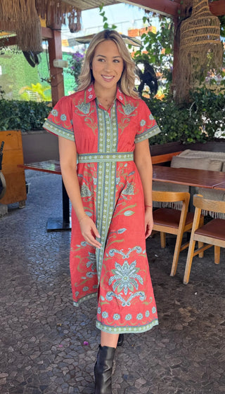 CHELSEA SHIRTDRESS, BILTMORE SIENNA