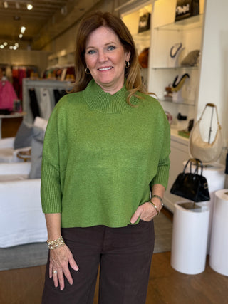 AJA SWEATER, WINTER GREEN