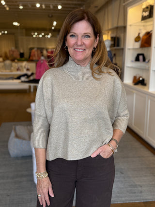 AJA SWEATER, LIGHT KHAKI