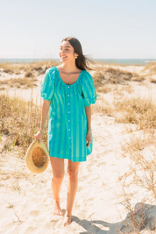 DAY DRESS, SURF STRIPES