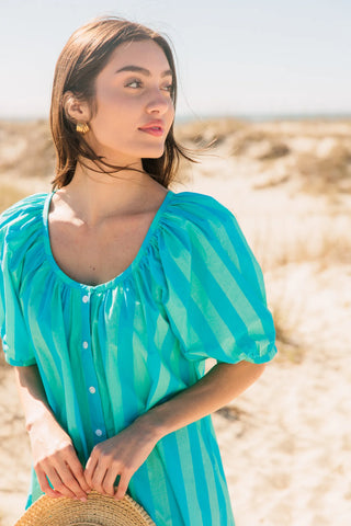 DAY DRESS, SURF STRIPES