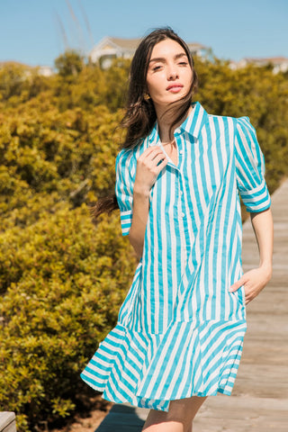 LIV DRESS, SEASIDE STRIPES