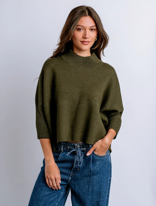 AJA SWEATER, OLIVE